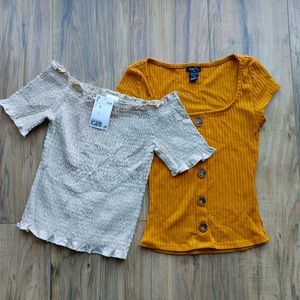 NEW!! H&M Top and Rue21 Top